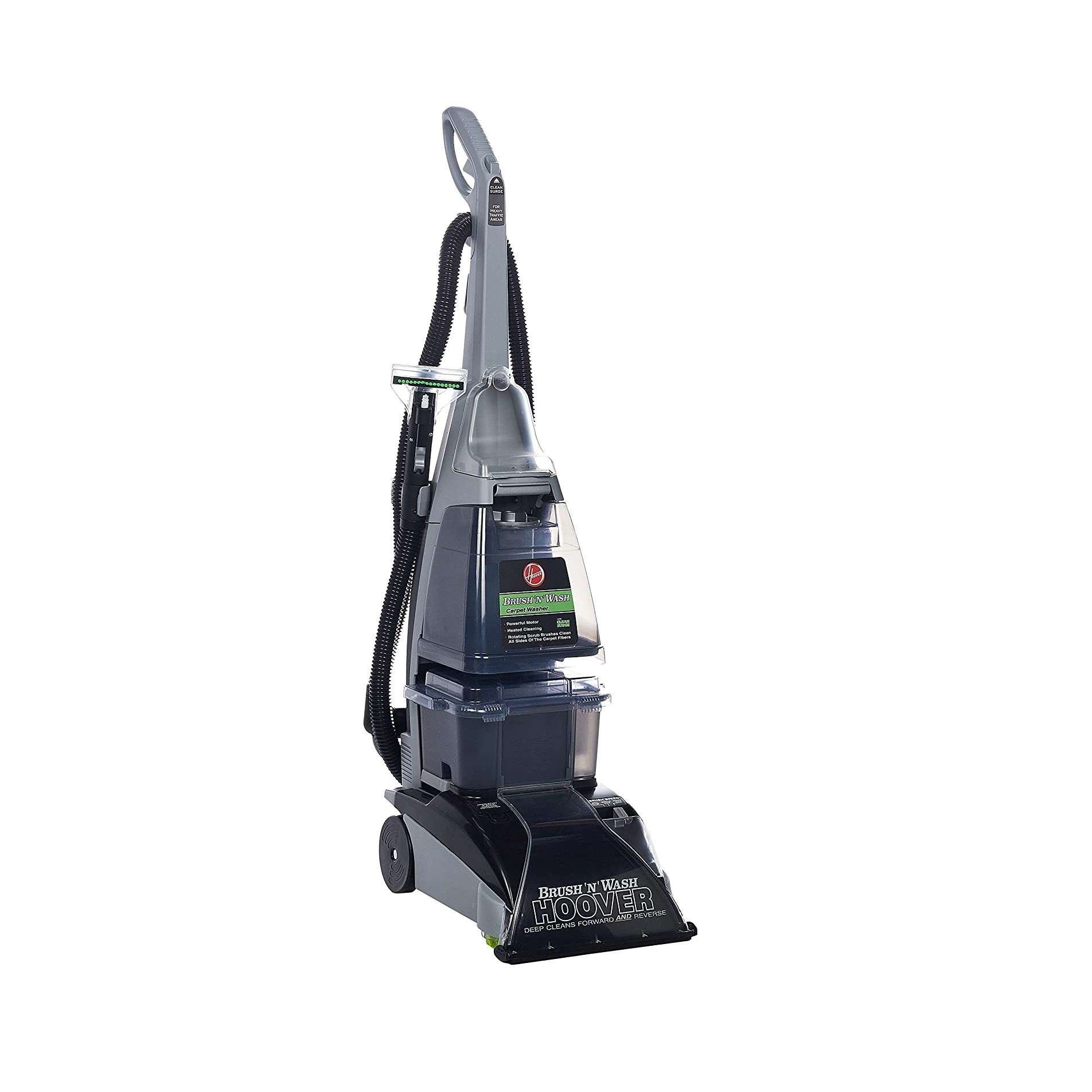 Hoover 2-in-1 Carpet and Hard Floor Washer with Deep Cleaning Technology for Stubborn Stains and Heated Drying after Washing, Brush and Wash - F5916901