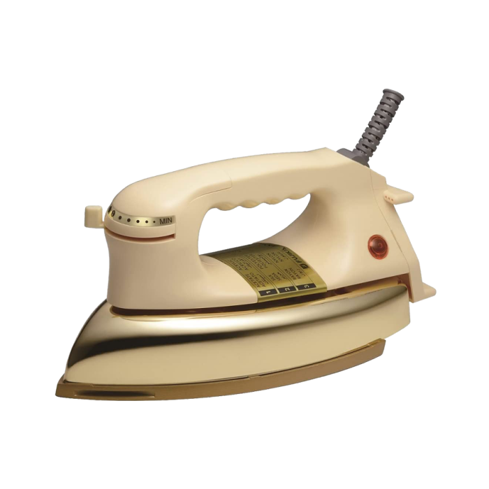 Fujika UI-D24GOLD(G) Dry Iron - 3 Year Warranty - Made in Japan