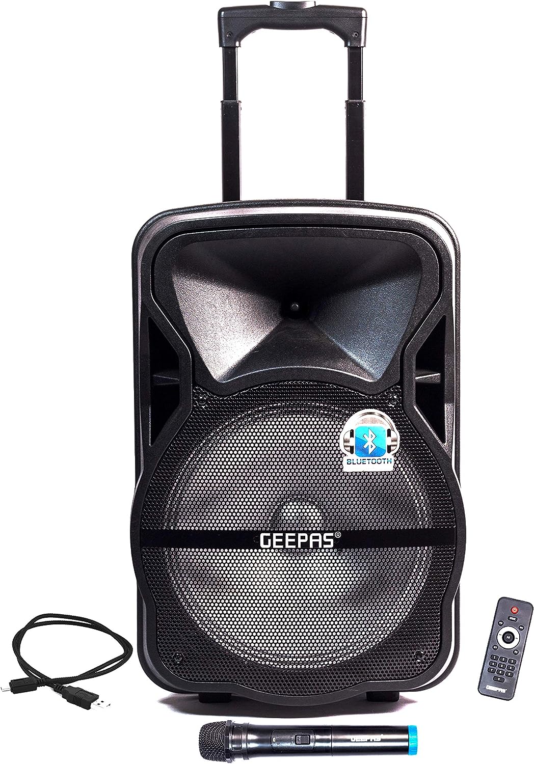 سماعات جيباس نظام مكبر صوت احترافي محمول وقابل لاعادة الشحن GMS8568