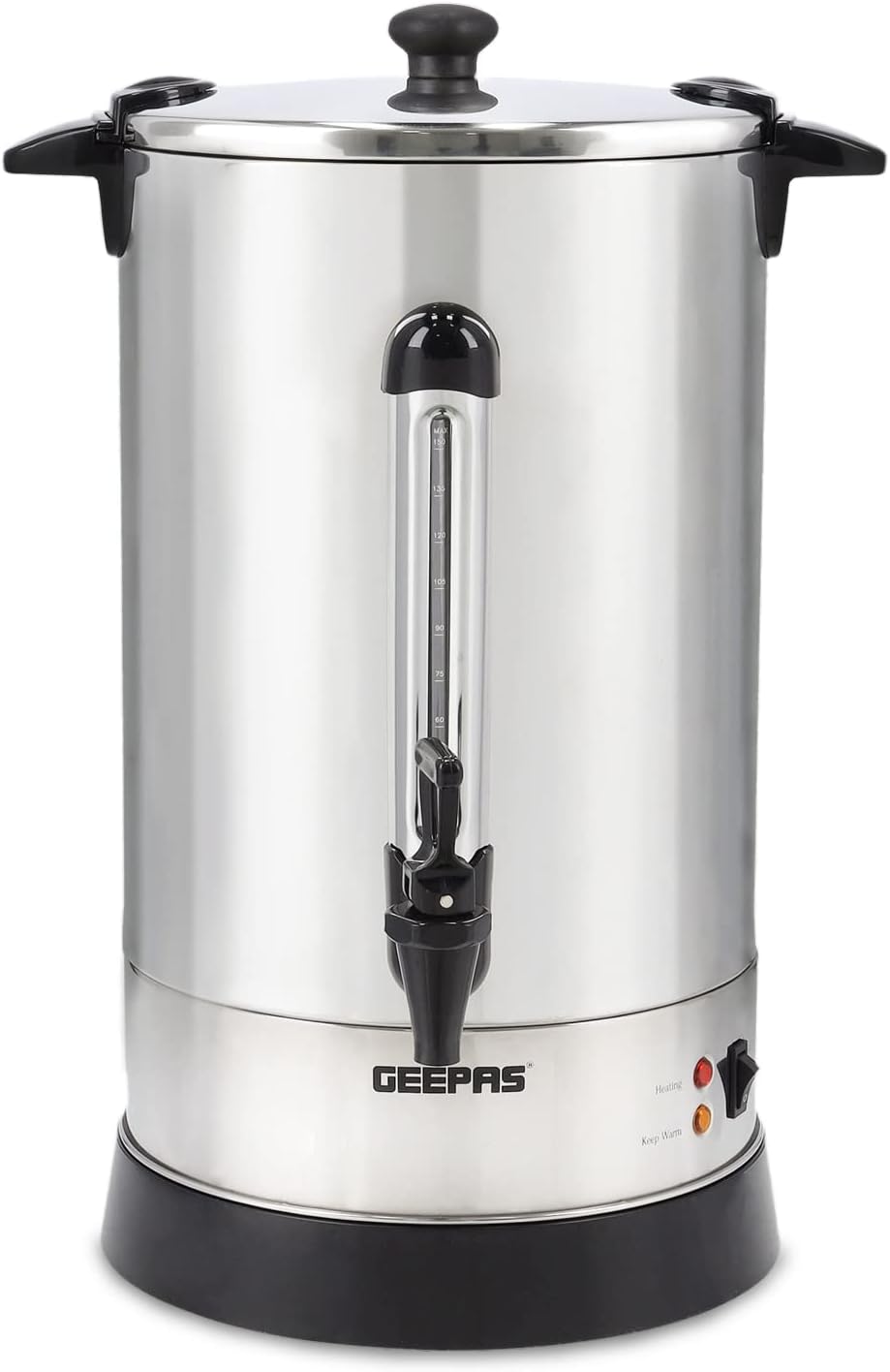Kettle from Geepas, stainless steel, silver color, 20 liters, model Gk38048