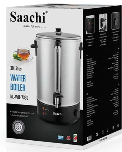 Saachi Kettle 30 Liters - Silver -NL-WB-7330