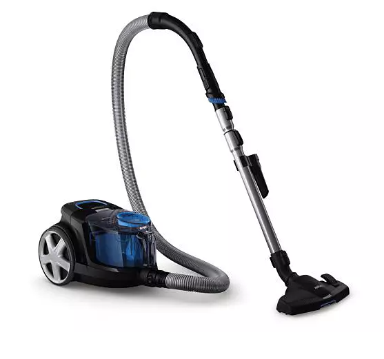 Philips PowerPro Compact Black: 1800W, 330W suction power, PowerCyclone 5 technology, built-in brush, HEPA filter, easy-empty dust bucket, 1.5L dust capacity FC9350/61