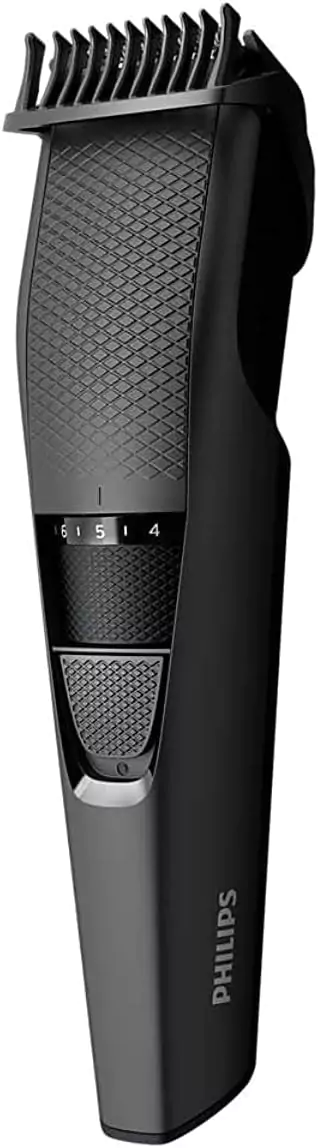 Philips Beard Trimmer Series 3000 with Hair Lift and Trim Comb Cordless BT3208 - Black