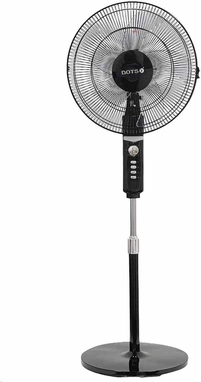 Stand fan from Dots, 16 inches, three speeds and 60-minute timer, TFS-S61