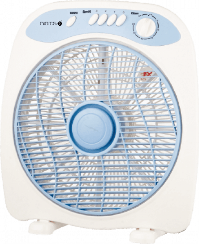 Dots table fan, white and blue, three speeds TFB-30B