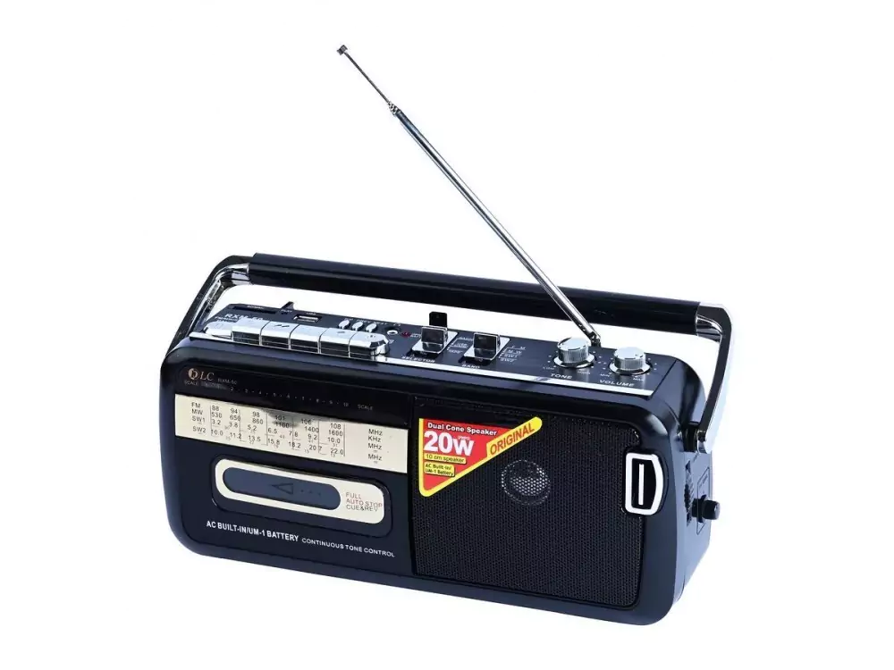 DLC Radio Cassette Recorder - RXM-50 - Black