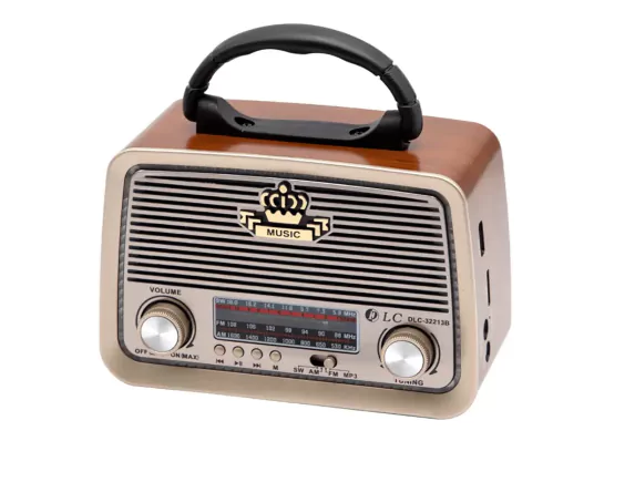 DLC Rechargeable Heritage Portable Radio - DLC-32213B