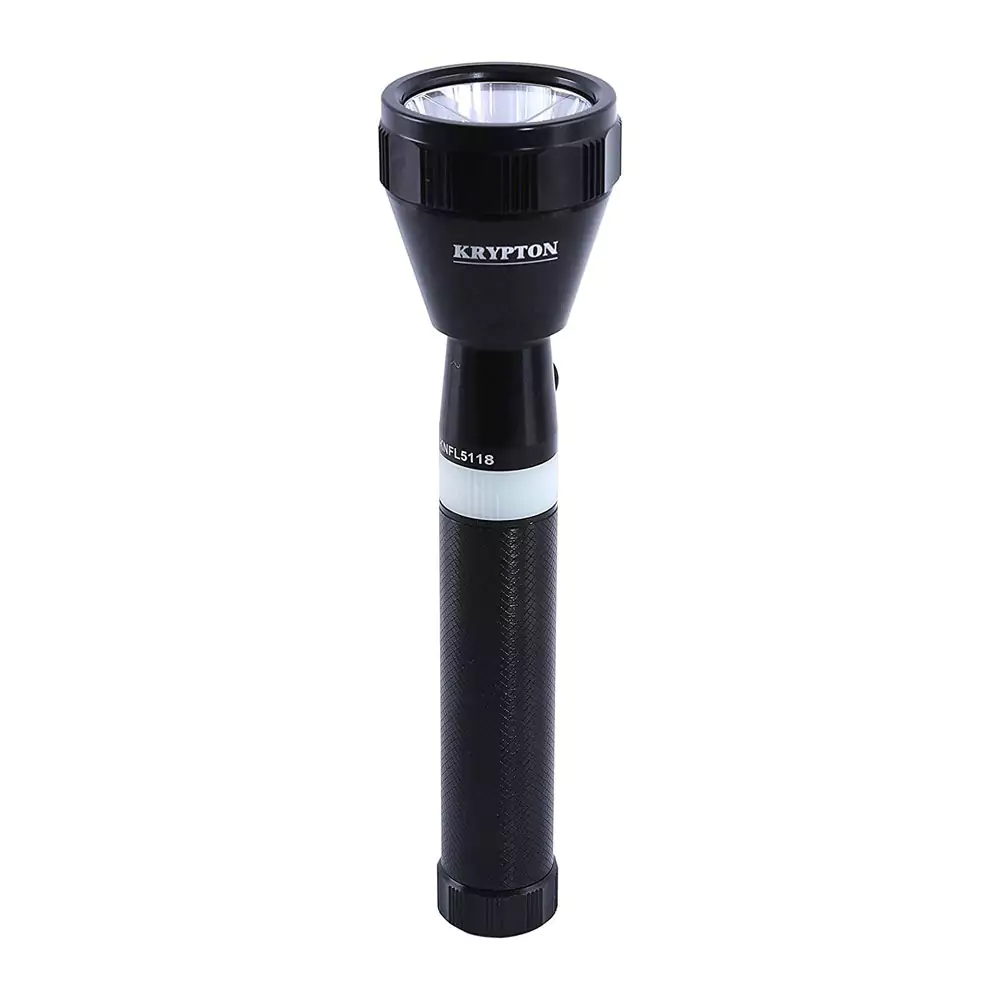 Rechargeable flashlight from Krypton, black 5118