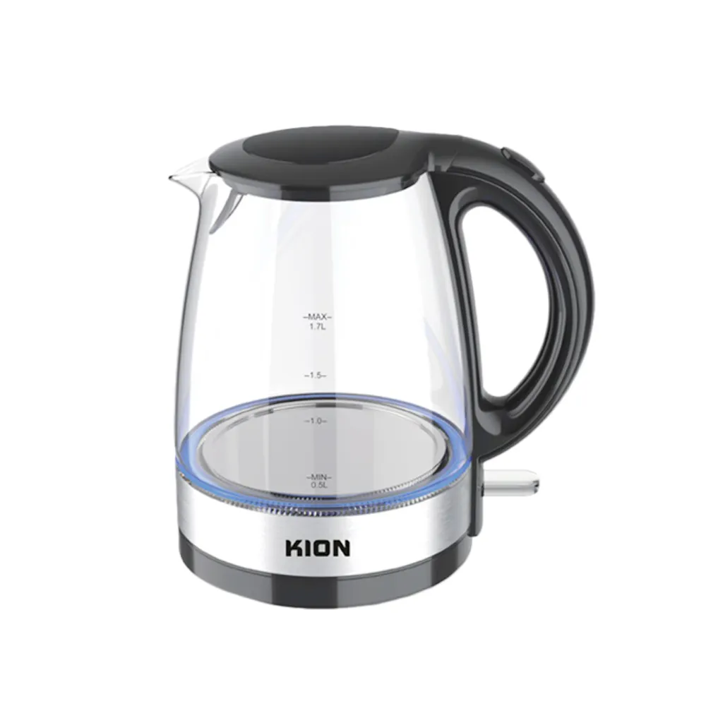 Kion Electric Kettle 1700 Watt - Black and Transparent - KHD/202