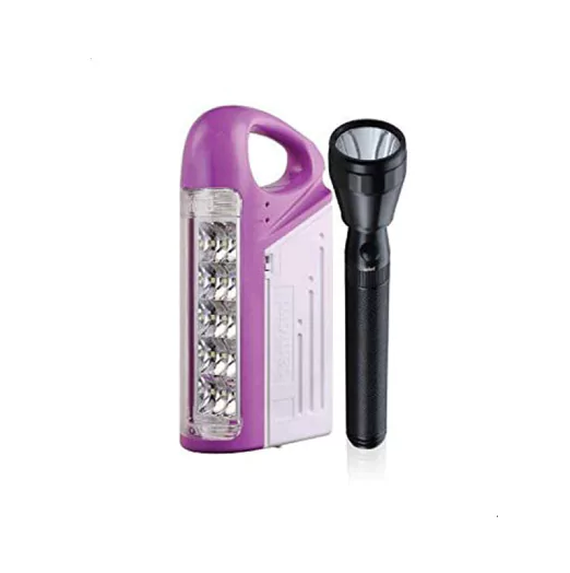 2-in-1 Rechargeable Emergency Light with LED Flashlight SF6151SEC BS