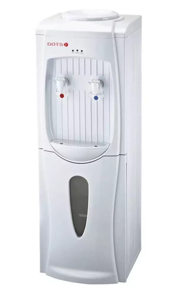 Dots water dispenser, 2 taps, hot/cold, white, HD-2WB