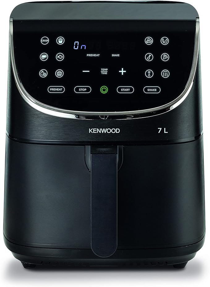 Kenwood Digital Air Fryer, 1800W, 7L, 2.8Kg, Rapid Hot Air Circulation, HFP80.000BK, Black