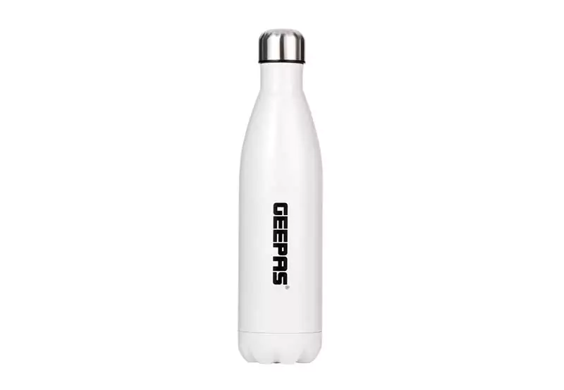 Geepas Vacuum Insulated Water Bottle 750ml | Double layer stainless steel, leak-proof water bottle with premium appearance GVF27020
