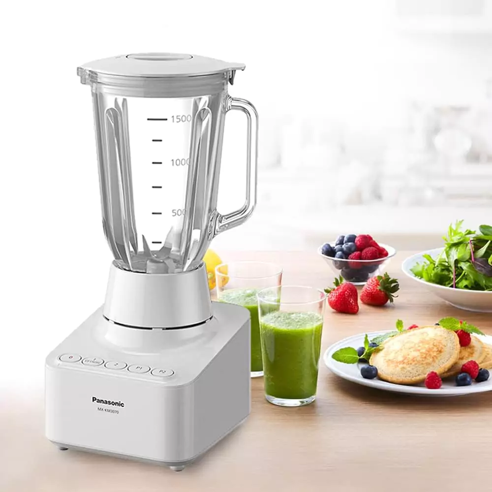 Panasonic Glass Blender with 2 Grinders Made in Malaysia, MX-KM3070 WTZ