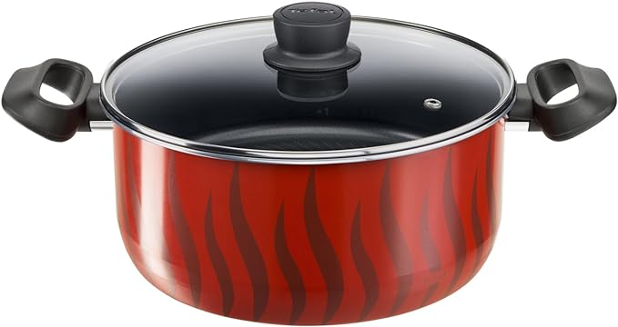 Tefal non-stick pot 26 cm - 100% completely French made - Tempo Flame C3045285