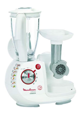 Food Processor | 5 speeds and pulse | 14 attachments for 38 functions | Detachable Bowl Handles | 1000 W FP7371BA White/Clear